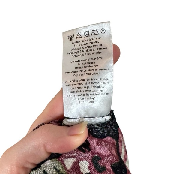 Rouje Paris 2 pc Set: Sade Wrap Top & Caro Skirt in Jardin D'Atomne Noir 34/US2 - Picture 14 of 16